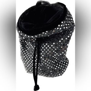 ⭐️ MISTY MOUNTAIN ⭐️VINTAGE CUSTOM DESIGN DISCO SEQUINS CHALK BAG ROCK CLIMBING